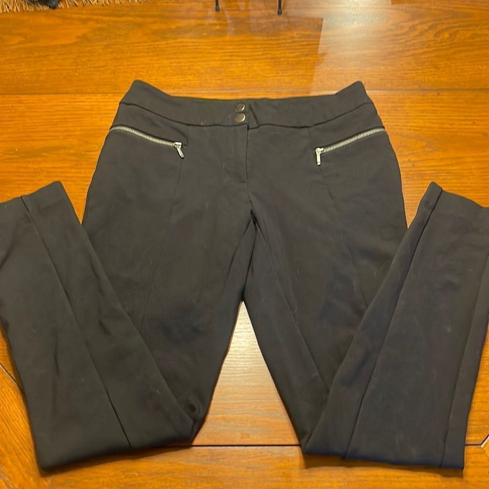 THALIAN Black Moto Leggings Size 6
